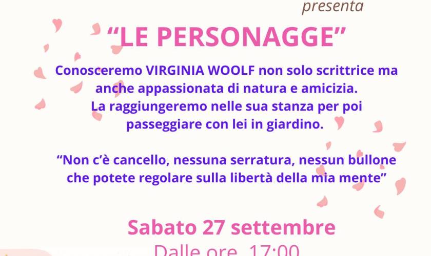 LE PERSONAGGE – VIRGINIA WOOLF